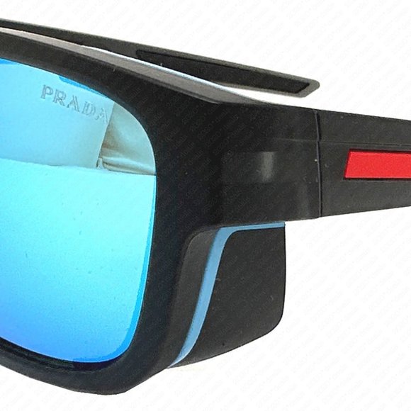 Prada Linea Rossa Sport PS 07WS 13C08R 59mm Grey Rubber Transparent Sunglasses - Picture 9 of 13